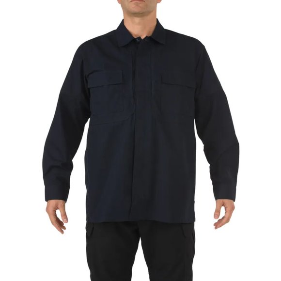 NWT 5.11 TACTICAL Ripstop TDU Long Sleeve Shirt Dark Navy XS - Picture 1 of 5